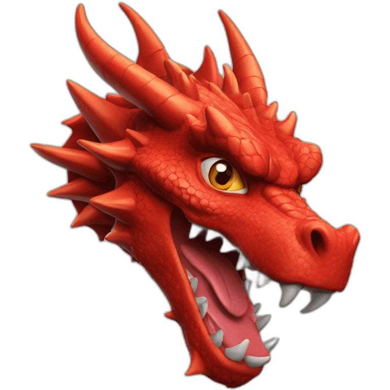 Red dragon head emoji