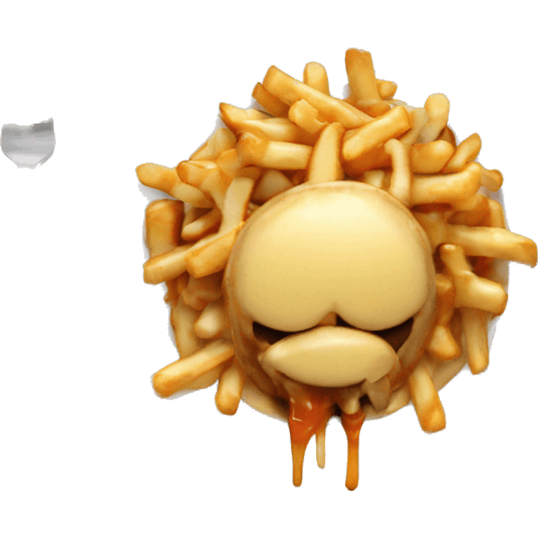 poutine qui mange une poutine emoji