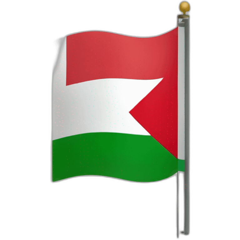 Mix flag Palestine and Morocco emoji