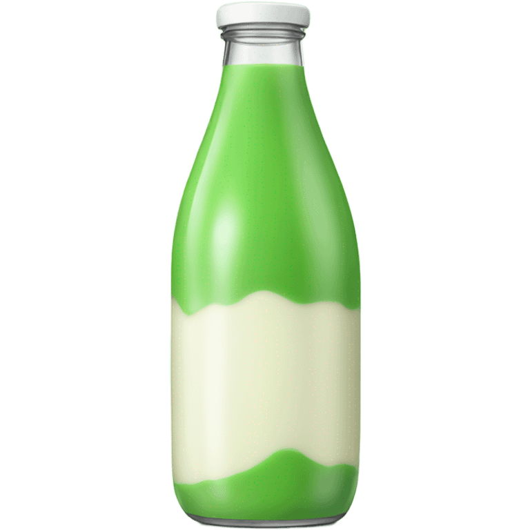 Green milk  emoji