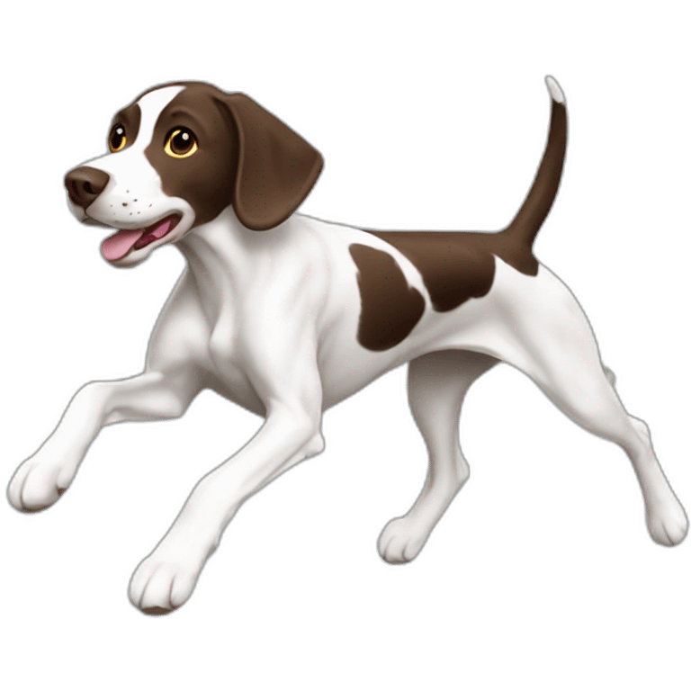 shorthair pointer running emoji