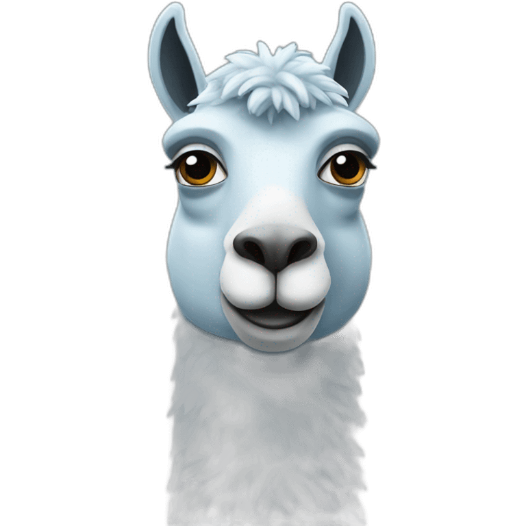 Blue lama emoji