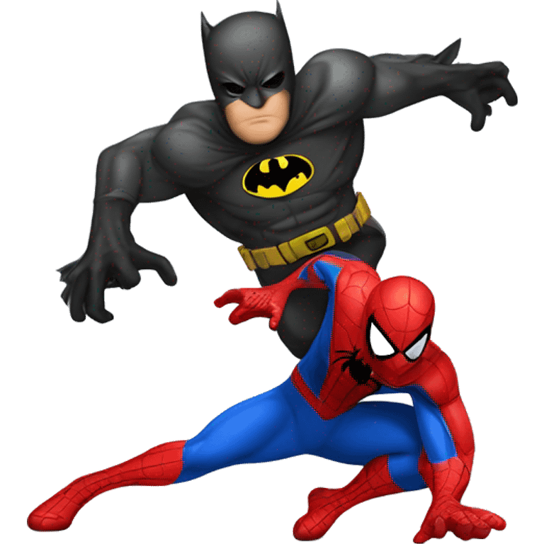 Spider-Man getting stepped on by Batman  emoji