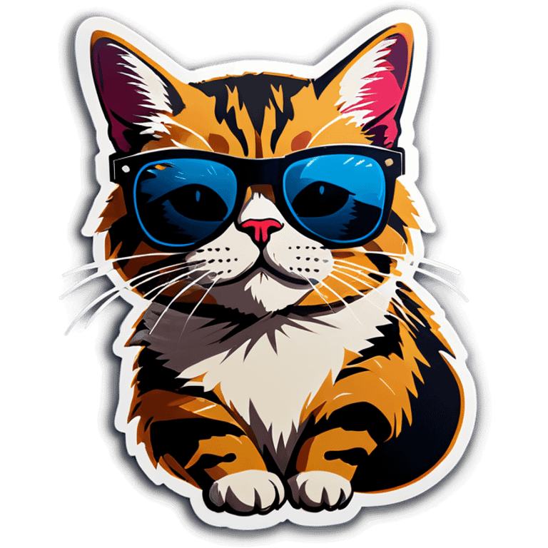 Cat with sunglasses emoji