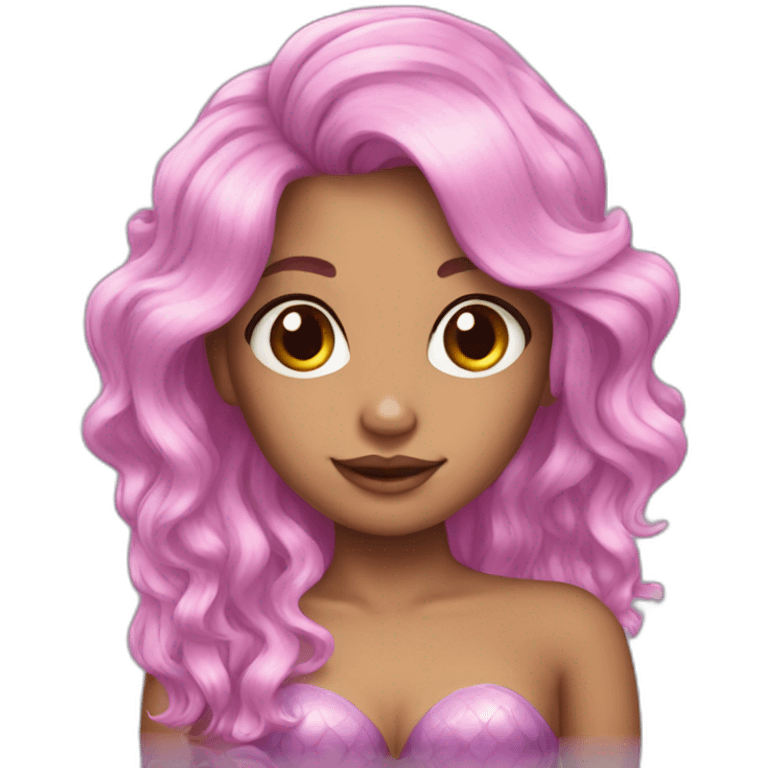 Girl mermaid hair emoji