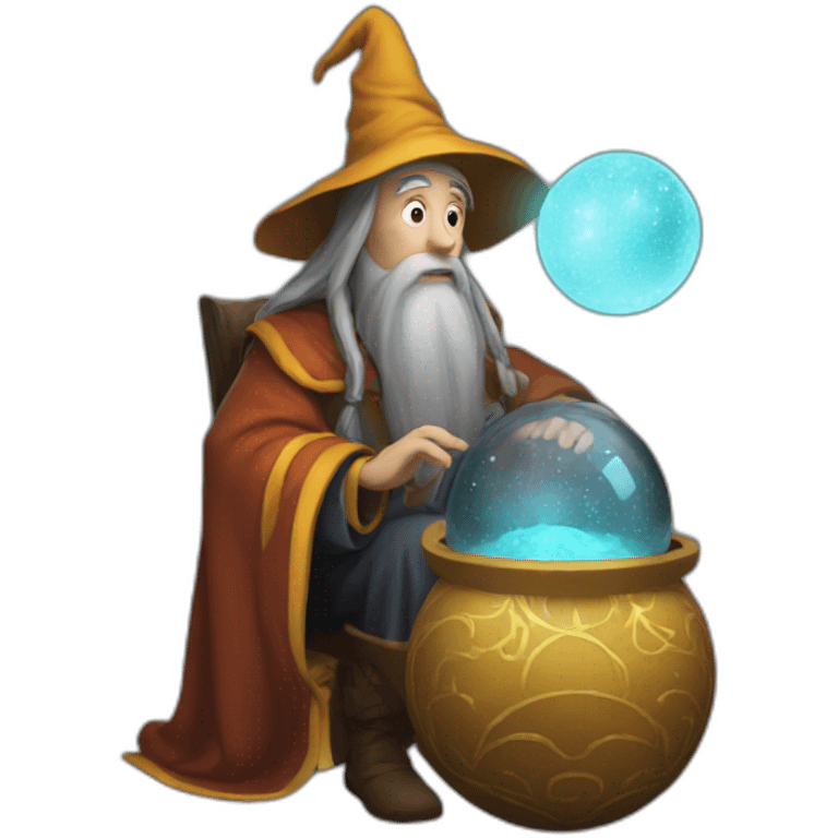 wizard contemplating orb emoji