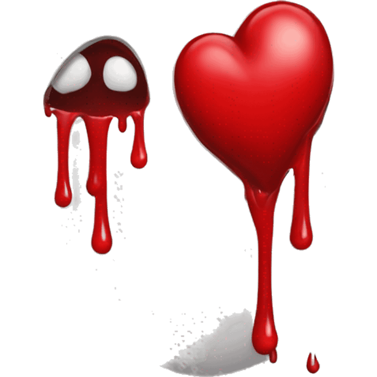 bleeding red heart emoji