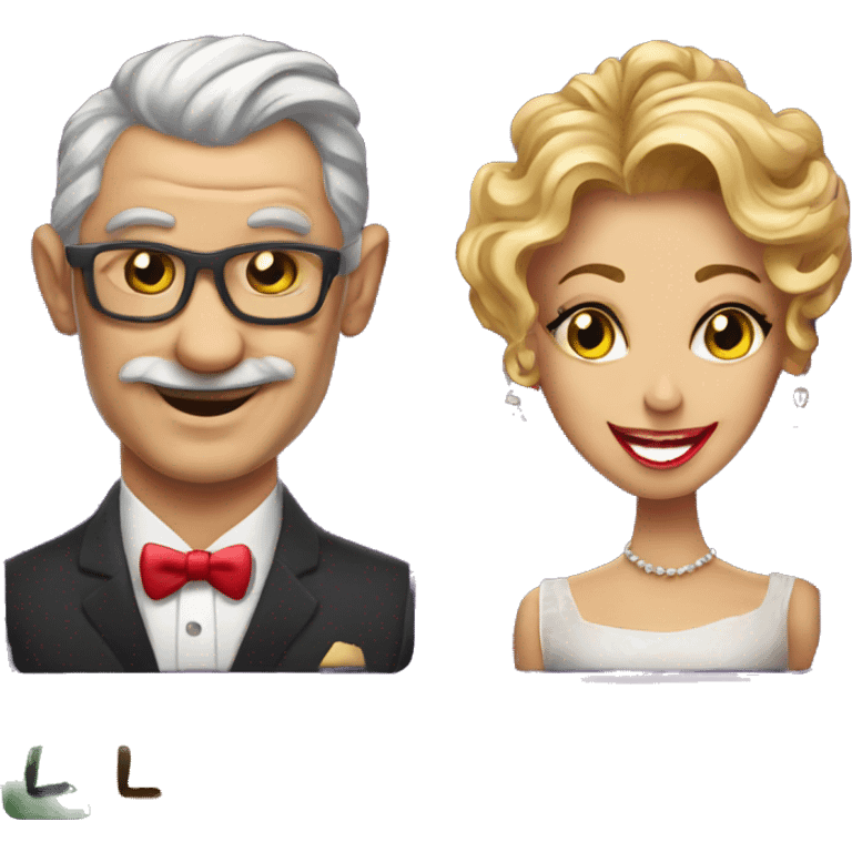 Slot machine titled "Mr and Mrs slots" emoji