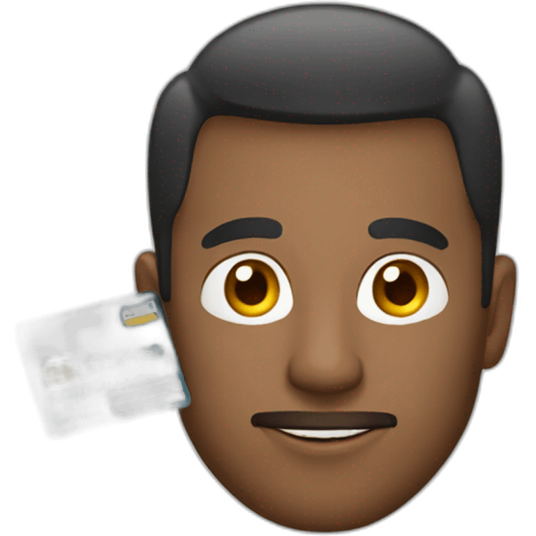 a man using credit card emoji