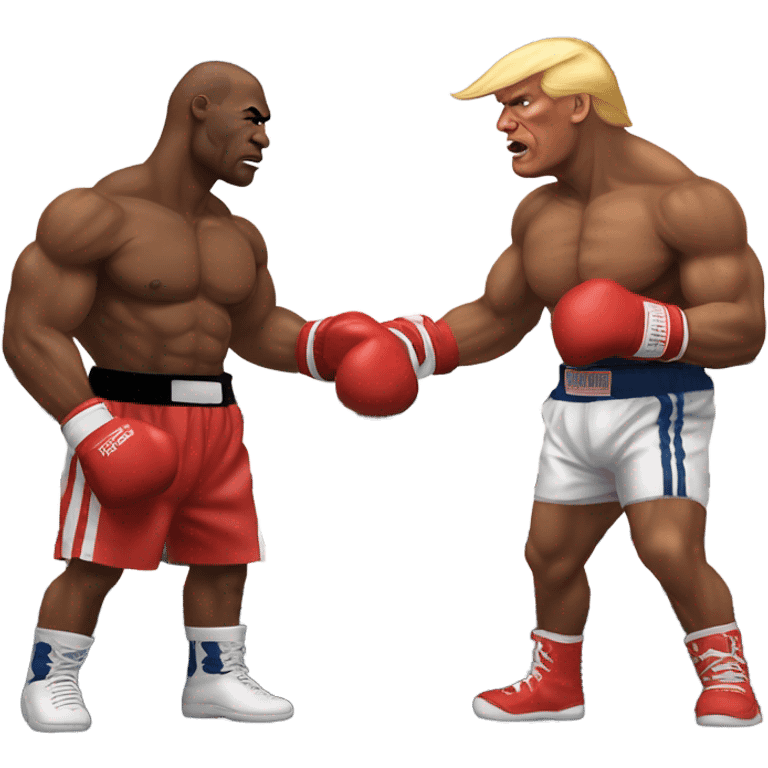 Trump fighting Mike Tyson  emoji