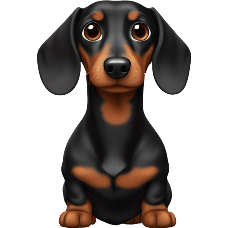 Black and brown dachshund named Buddy emoji