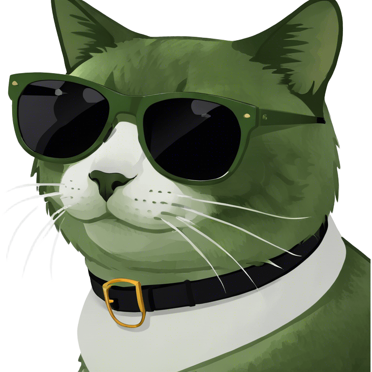 Cat with sunglasses emoji