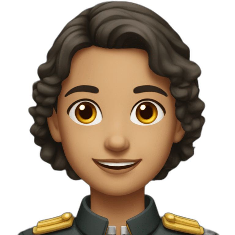 Spanish Lieutenant abadin, is a young girl that always is smailing emoji