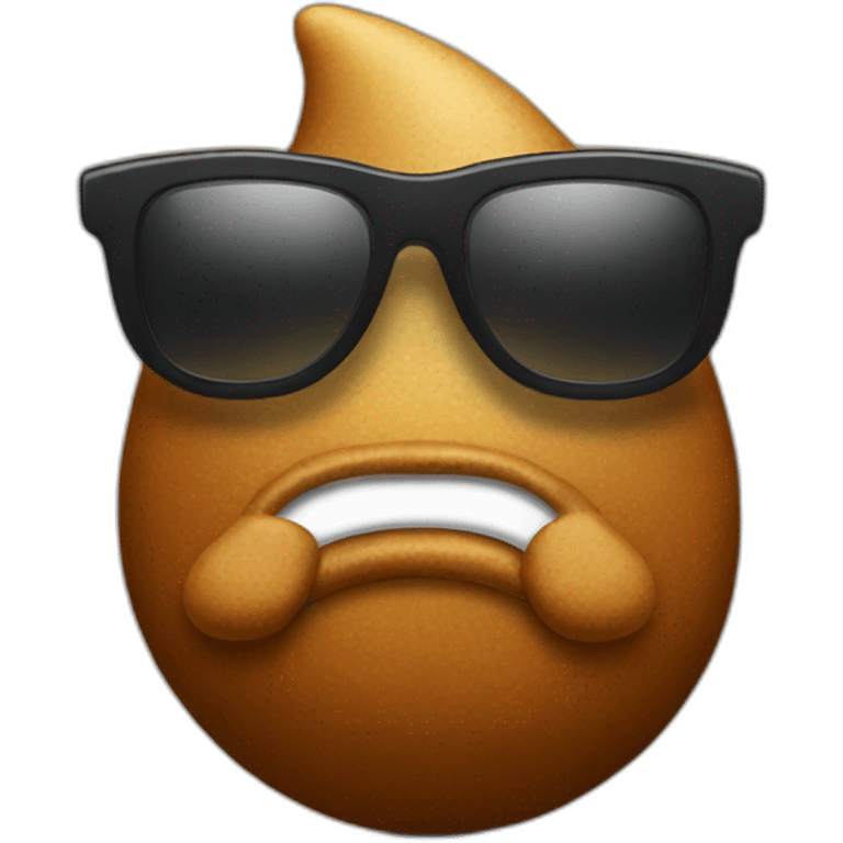 poop with sunglasses emoji