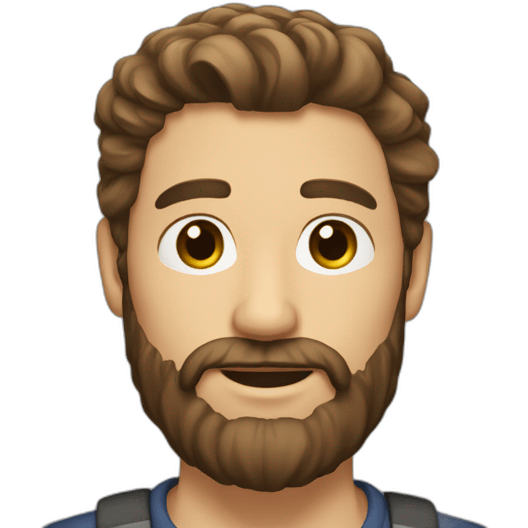 beard-hansom-man-brown-hair emoji