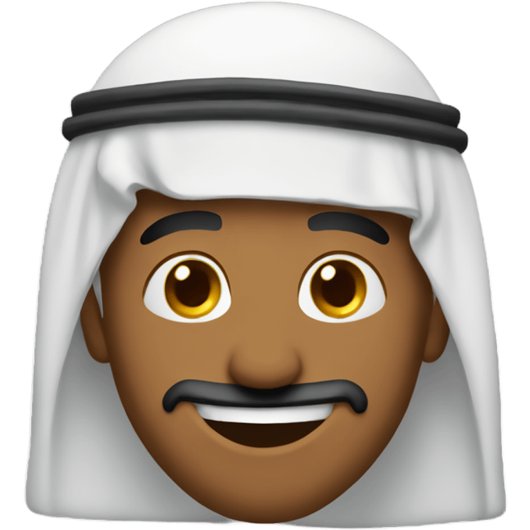 Arabe riendo  emoji