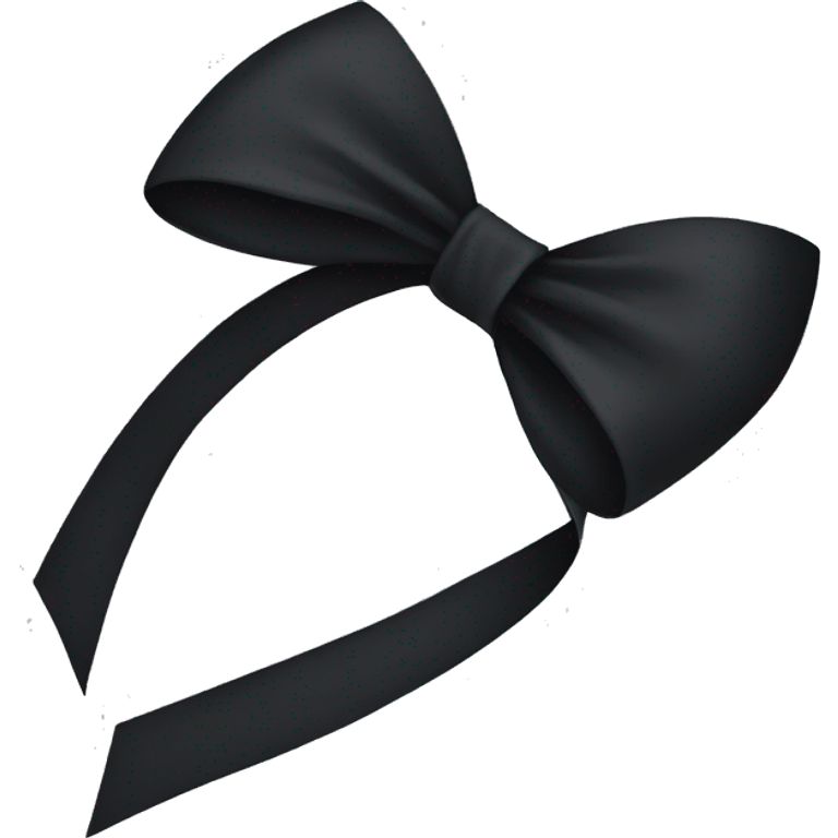 Black bow emoji