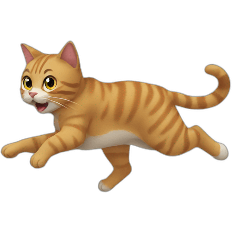 cat run emoji