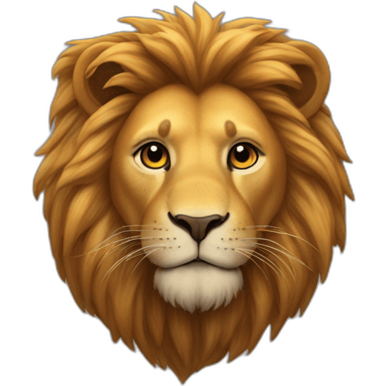 lion sur une abeille emoji