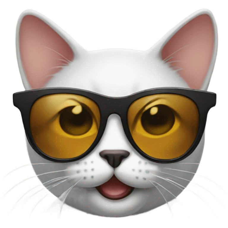 Cat with sunglasses emoji