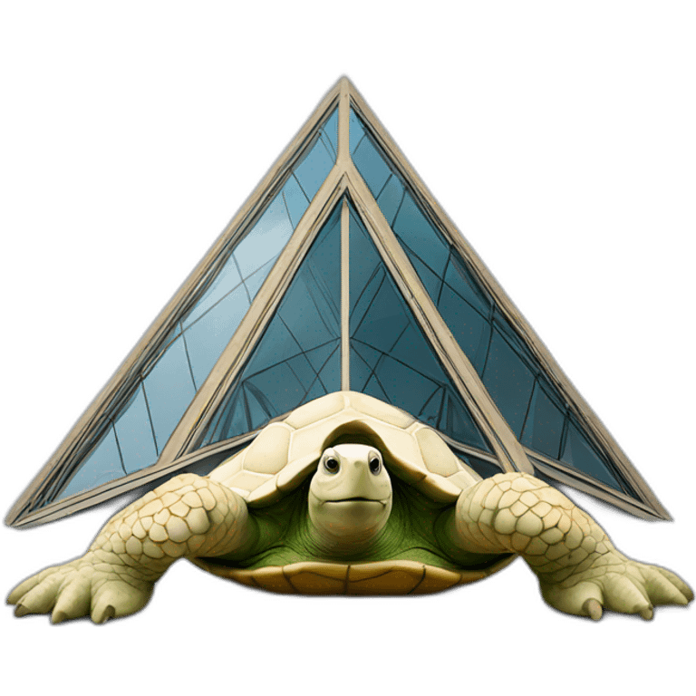 Louvre sur tortue emoji