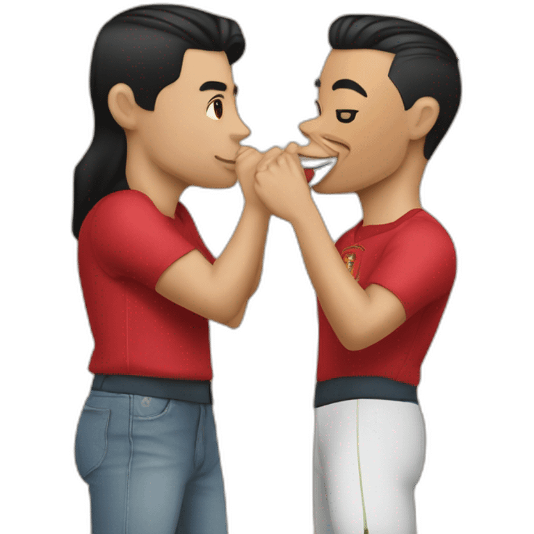 cristiano ronaldo kiss jokowi emoji