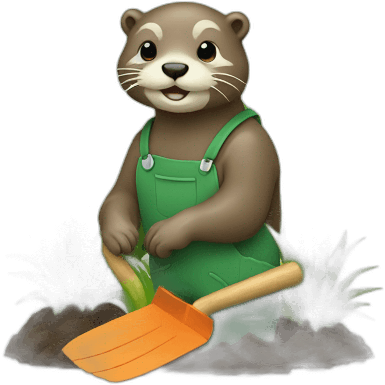 gardening otter emoji