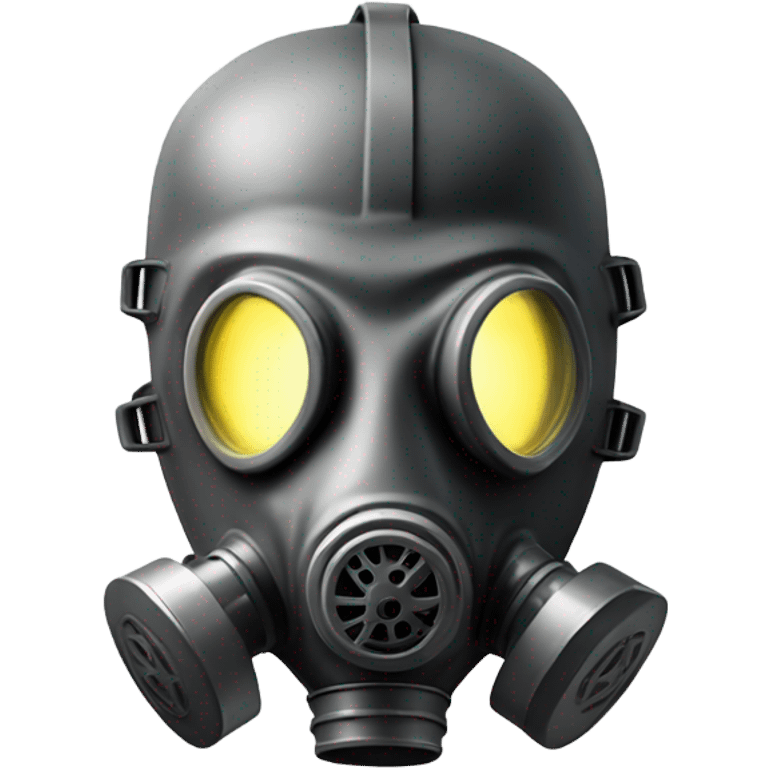 a gask mask and a lightning emoji