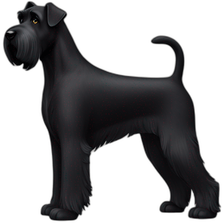 black Giant Schnauzer emoji