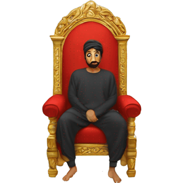 mohammed 6 on a throne emoji