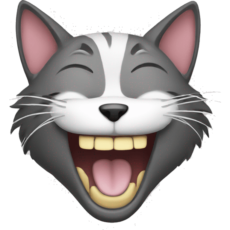 Laughing cat emoji