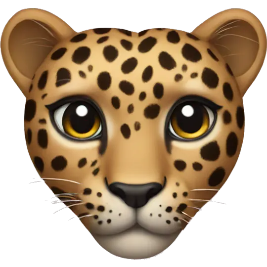 Leopard heart emoji