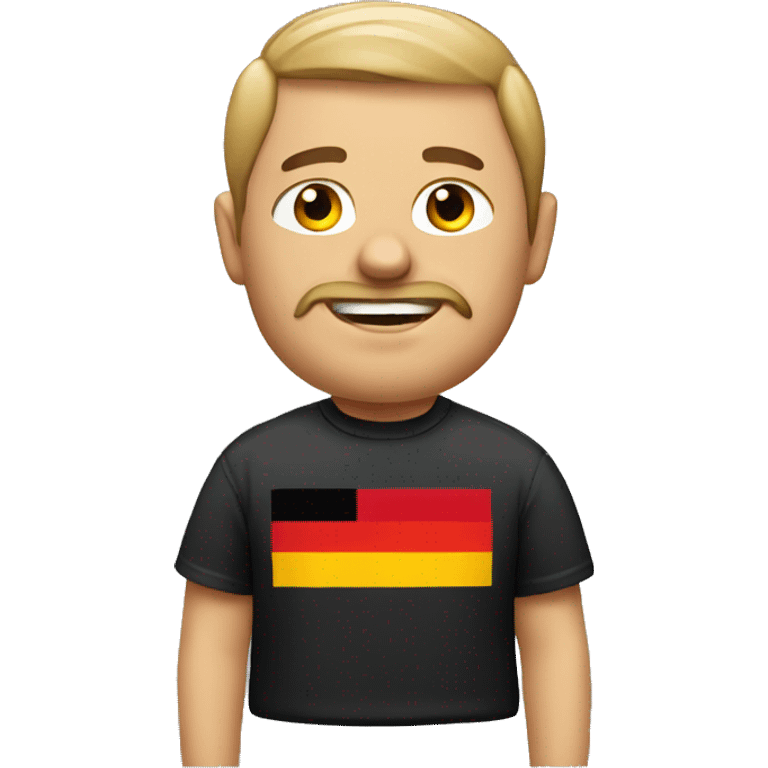 man with a german tshirt  emoji