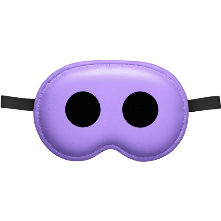 light purple sleep mask emoji