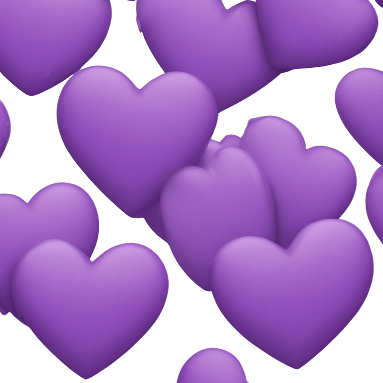 Big Purple Heart smiling emoji