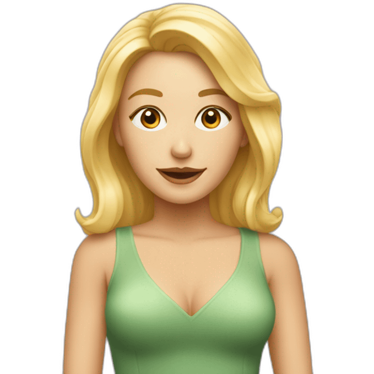 Blonde sur un canapé  emoji