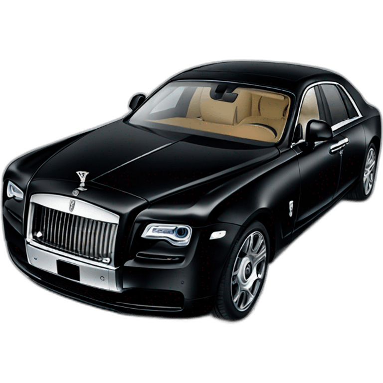 black rolls royce ghost emoji