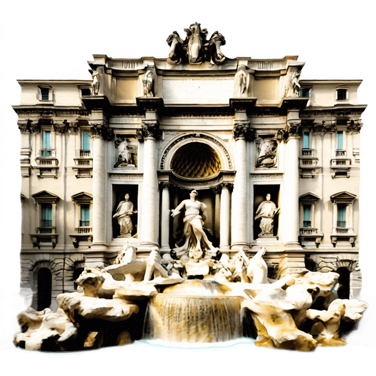 Trevi fountain rome emoji