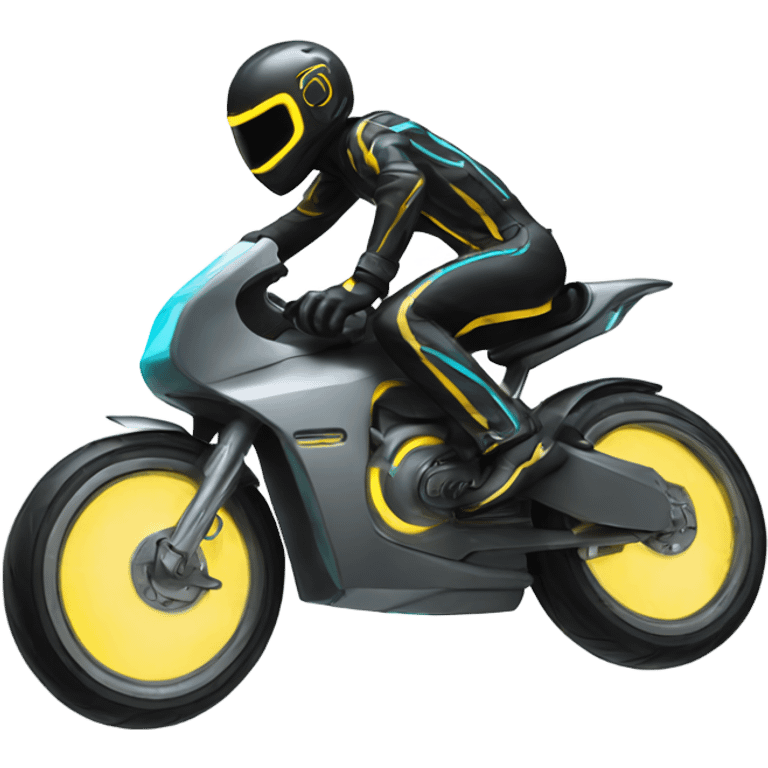 tron bike wheelie  emoji