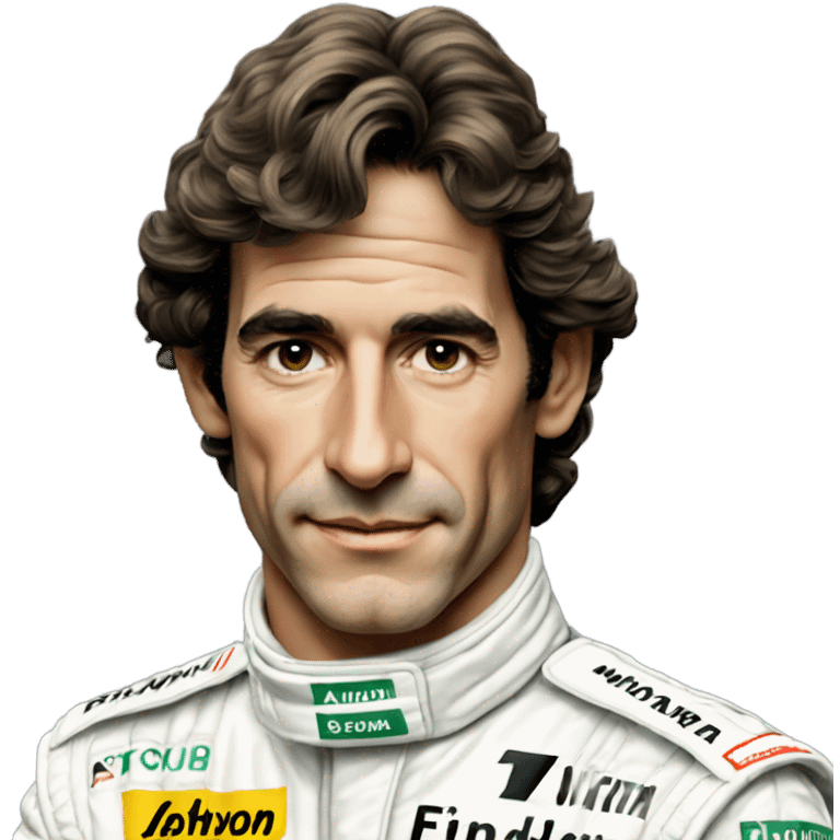 Ayrton Senna f1 Driver emoji