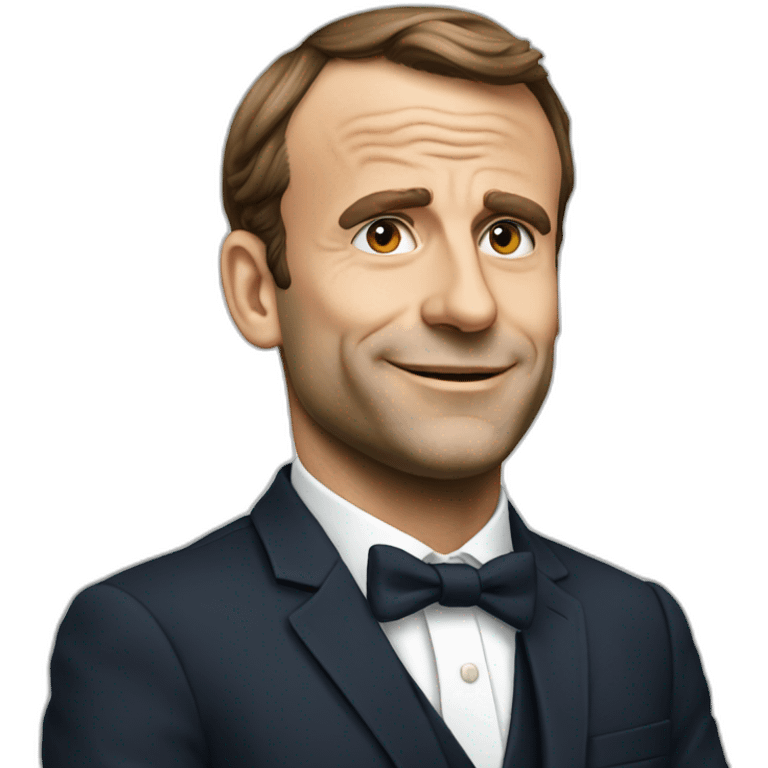 Macron en slip emoji