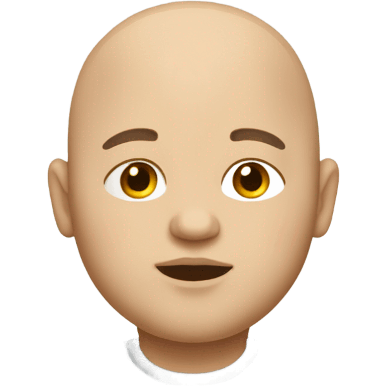 Fat boy without hair emoji