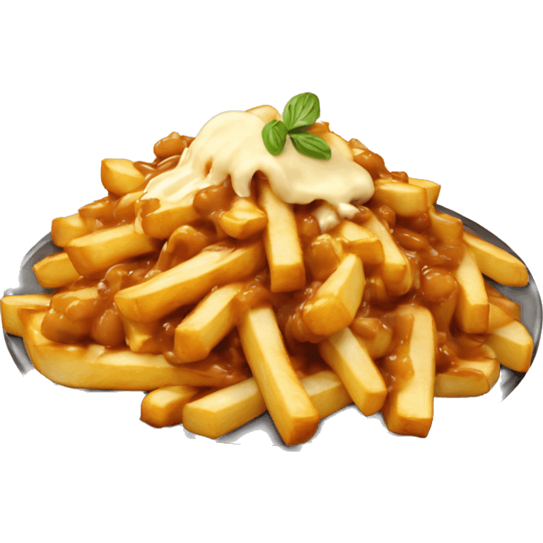 poutine qui mange une poutine emoji