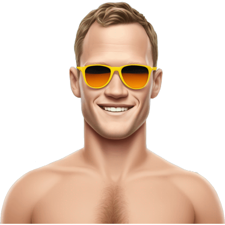 Jonathan Toews as beach bum emoji