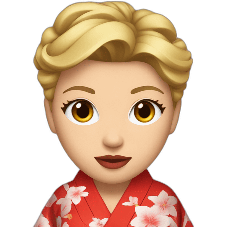 Scarlet Johansson kimono emoji