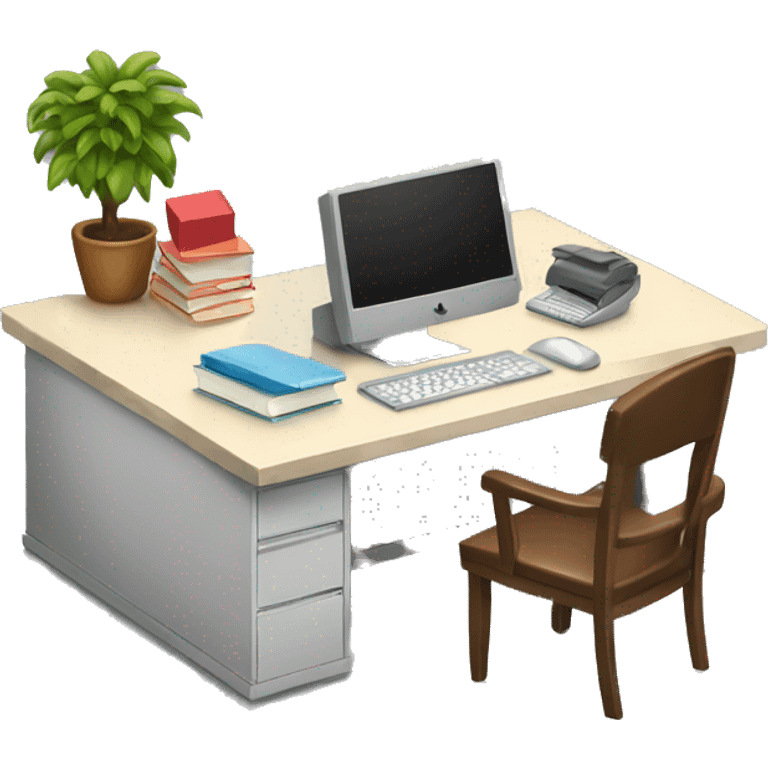 Office desk emoji