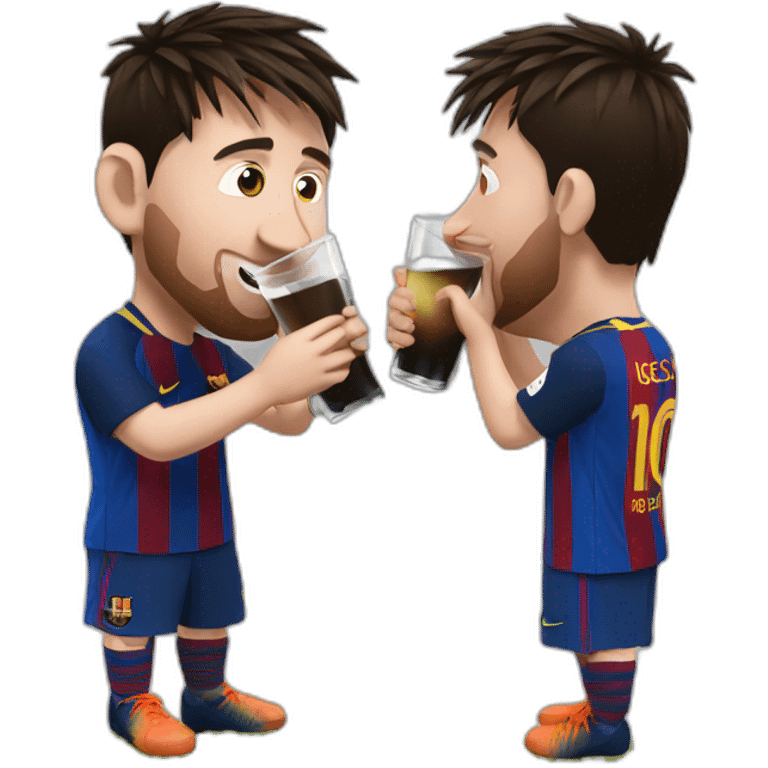 messi drinking matte emoji