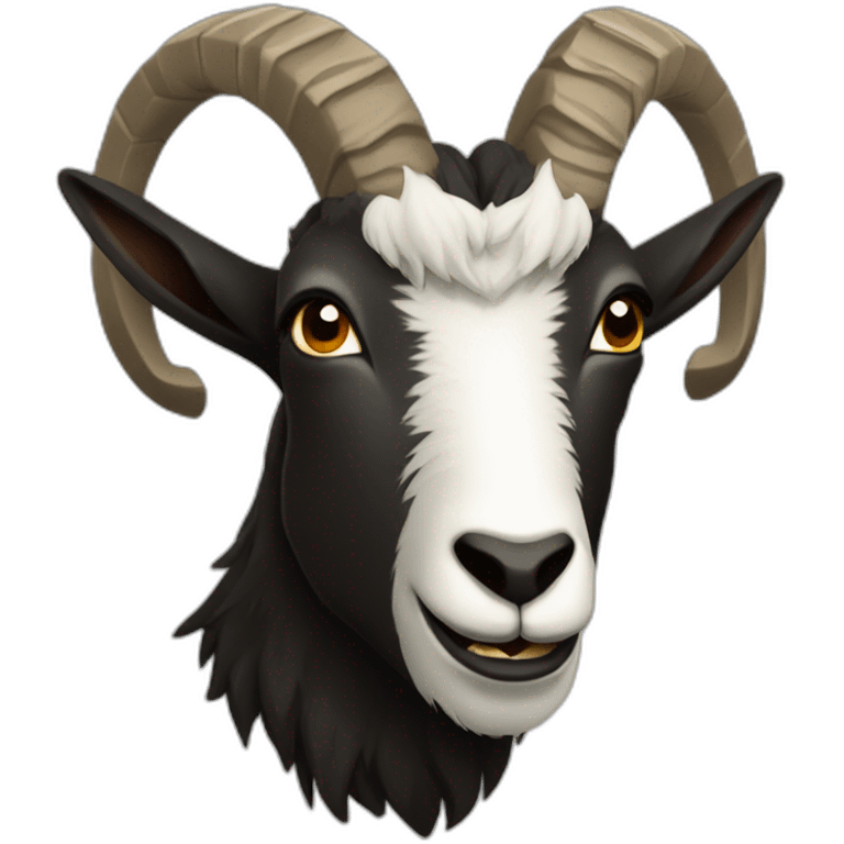 dark wild goat emoji