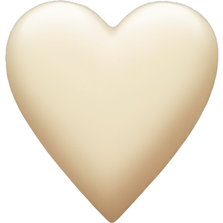 Milk-colored heart emoji