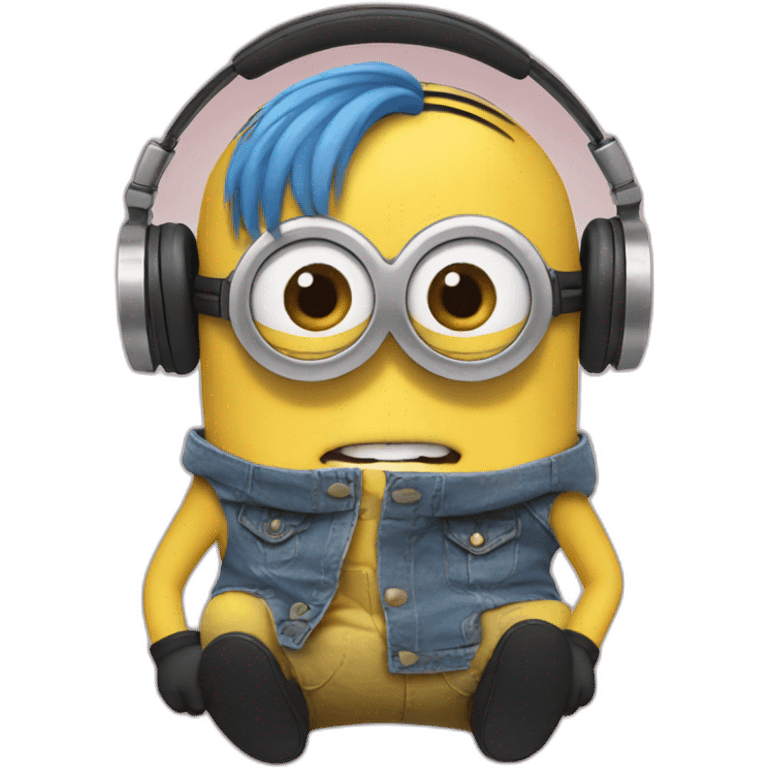 minions with headphones emoji